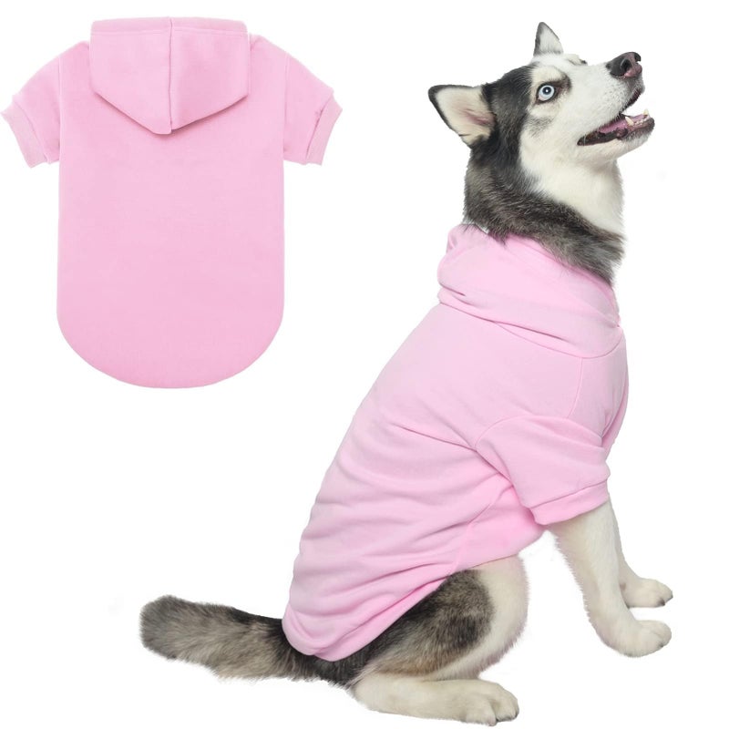 BINGPET Dog Hoodies - Fleece Lined Fall Dog Puppy Sweatshirt Soft Warm Sweater Winter Hooded Clothes for Small Medium Large Dogs & Cats - Image 1